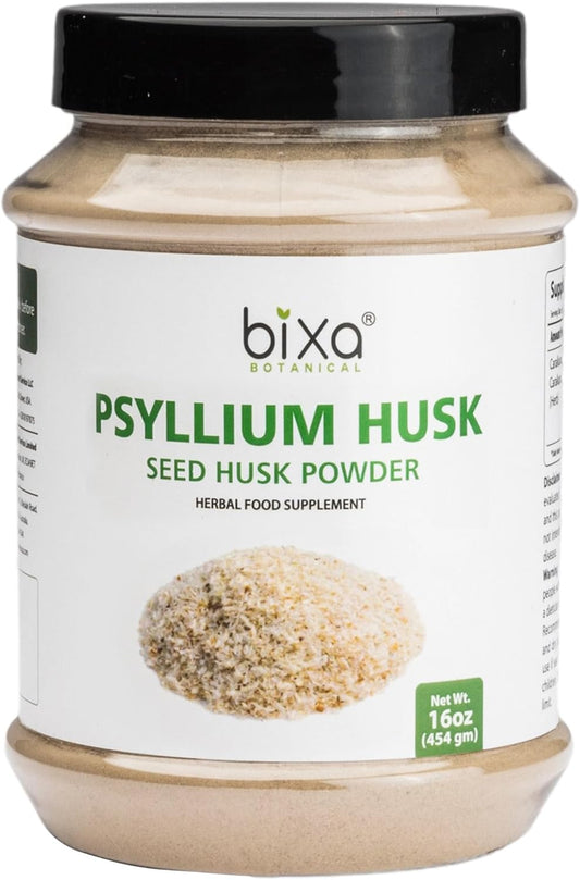 Plantago Ovata Psyllium Husk Powder | Ayurvedic Herbal Supplement for Gut Health | 16 OZ | Gluten Free, Non-GMO, Vegan, 100% Pure