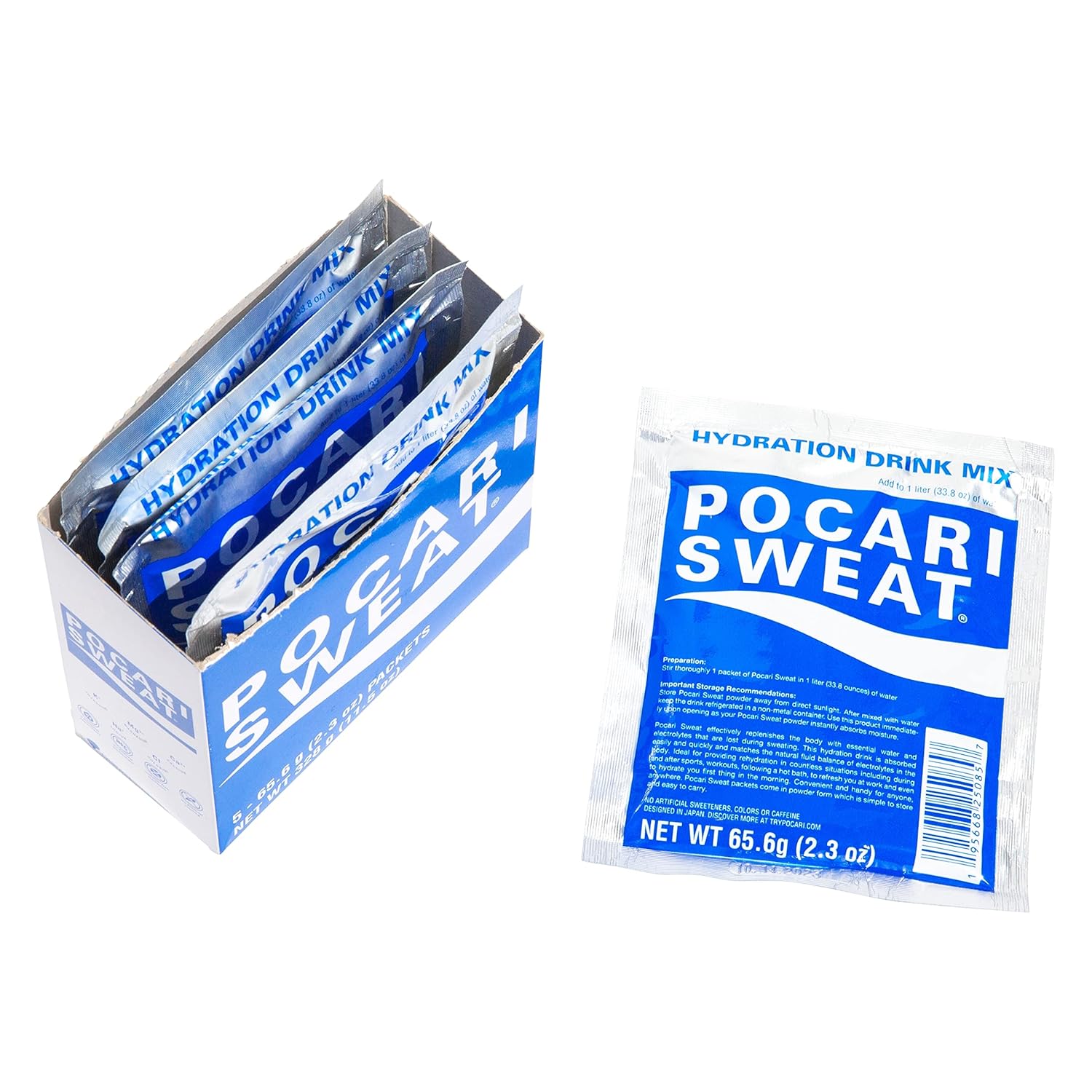 Pocari Sweat Powder - 20 Boxes, 5 Packets Each, 100 Total Packets, New in USA, Replenish Water & Electrolytes, Smart Hydration Drink from Japan