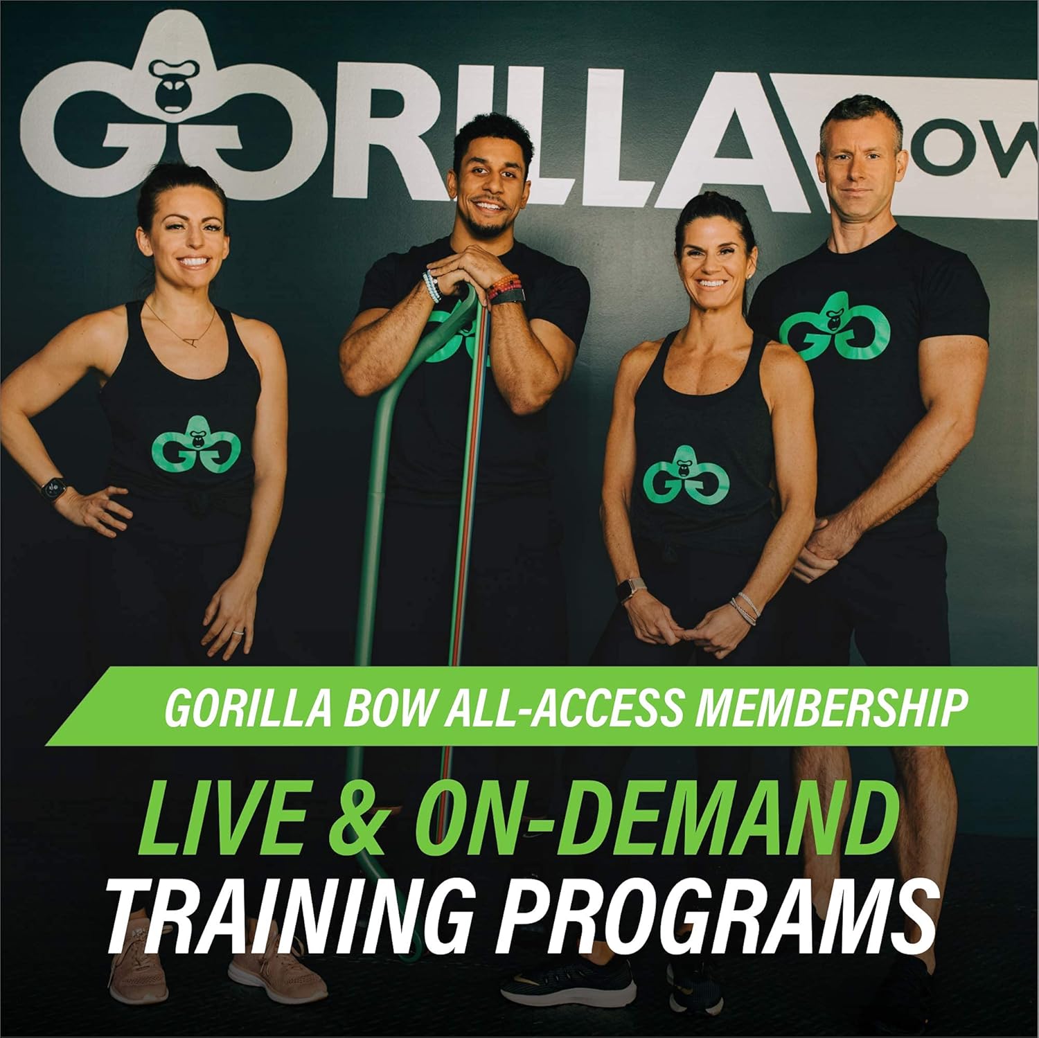 Portable Gorilla Bow Home Gym Resistance Band and Bar System for Travel and Fitness - Full Body Workout Kit