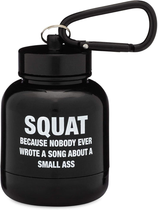 Portable Protein Powder Funnel Keychain for Gym, Workouts, & Travel - TSA Approved Container for ONMYWHEY Supplement