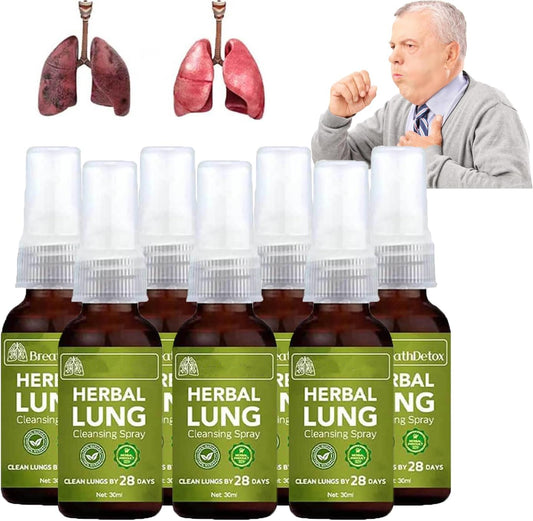 Powerful Herbal Lung Cleanse Spray for Natural Lung Support (7pcs)