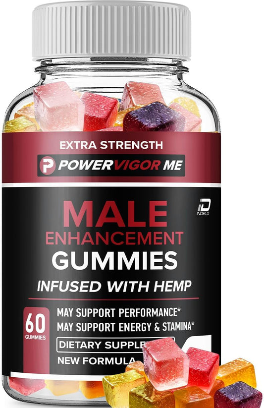 PowerVigorMe metabolism booster Gummies for Men - Official Formula with Natural metabolism booster Oil for Power and Vigor - 60 Gummies