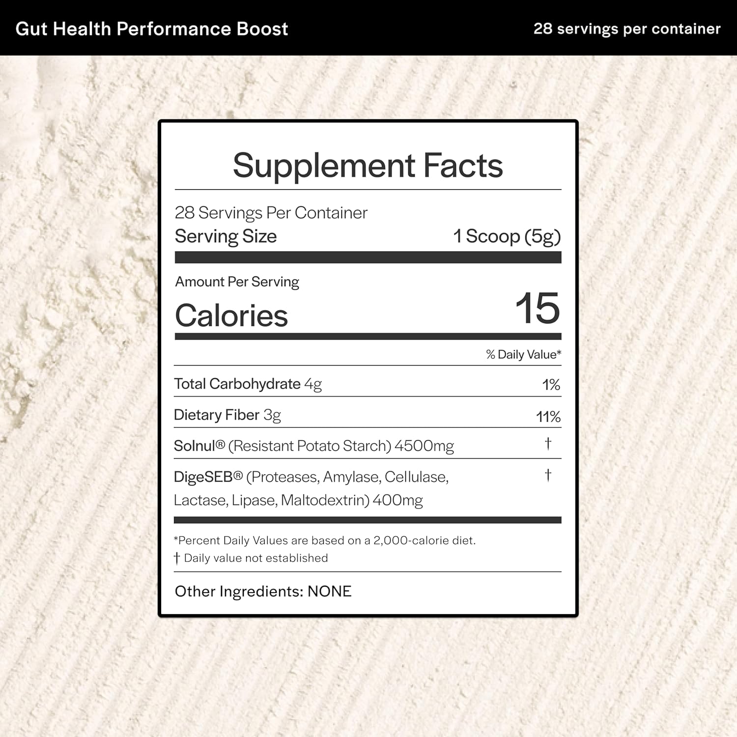 Prebiotic and Digestive Enzyme Powder for Daily Gut Health Support - Unflavored Drink Mix with 28 Servings
