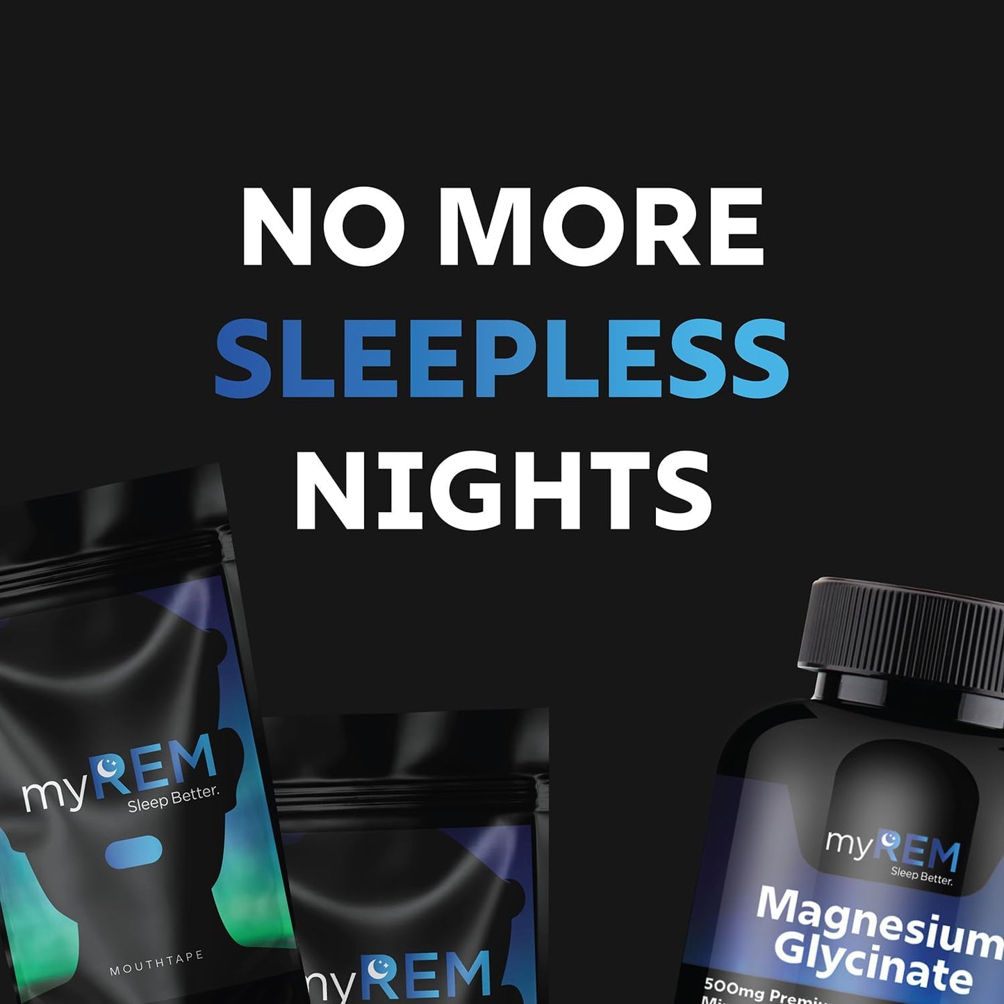 Premium 500mg Magnesium Glycinate Supplement for Bone, Muscle, Nerve, Heart Health - Chelated for Maximum Absorption - 60 Servings