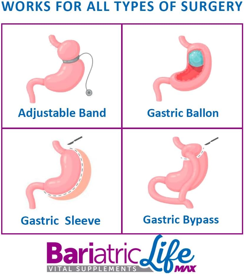 Premium Bariatric Multivitamin for Women Post-Surgery, Sugar-Free with 100+ Nutrients for Muscle, Heart, Brain Health & Energy, 98% Absorption, 32 Servings