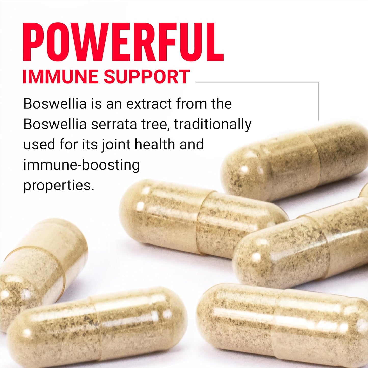 Premium Boswellia Serrata Extract Capsules for Immune Support and Joint Health - Vegan, Non-GMO Supplement for Women and Men, 120 Capsules