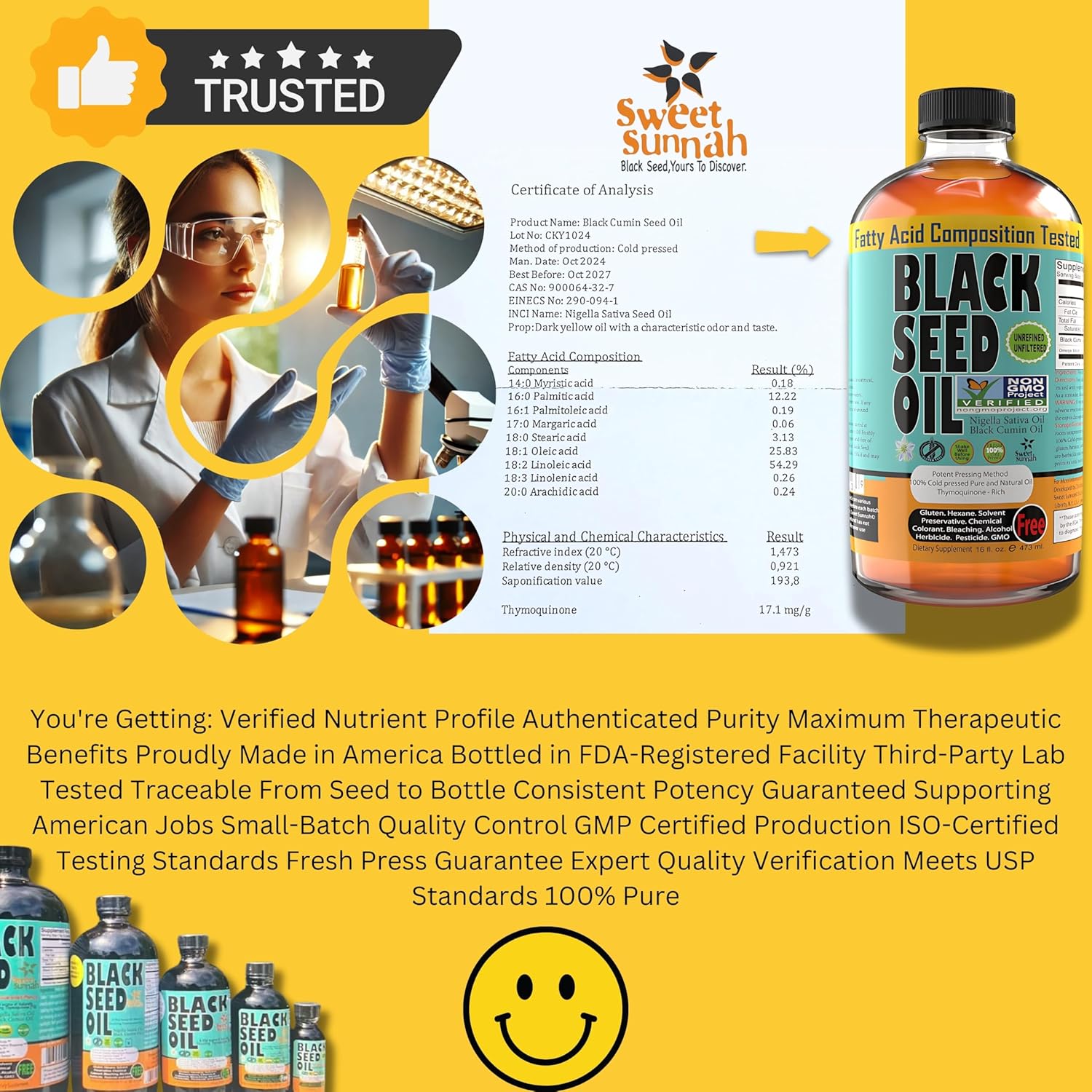 Premium Cold Pressed Black Seed Oil for Digestive Health, Immune Support, and Joint Mobility - 4 Fl Oz - Gluten Free & Non GMO