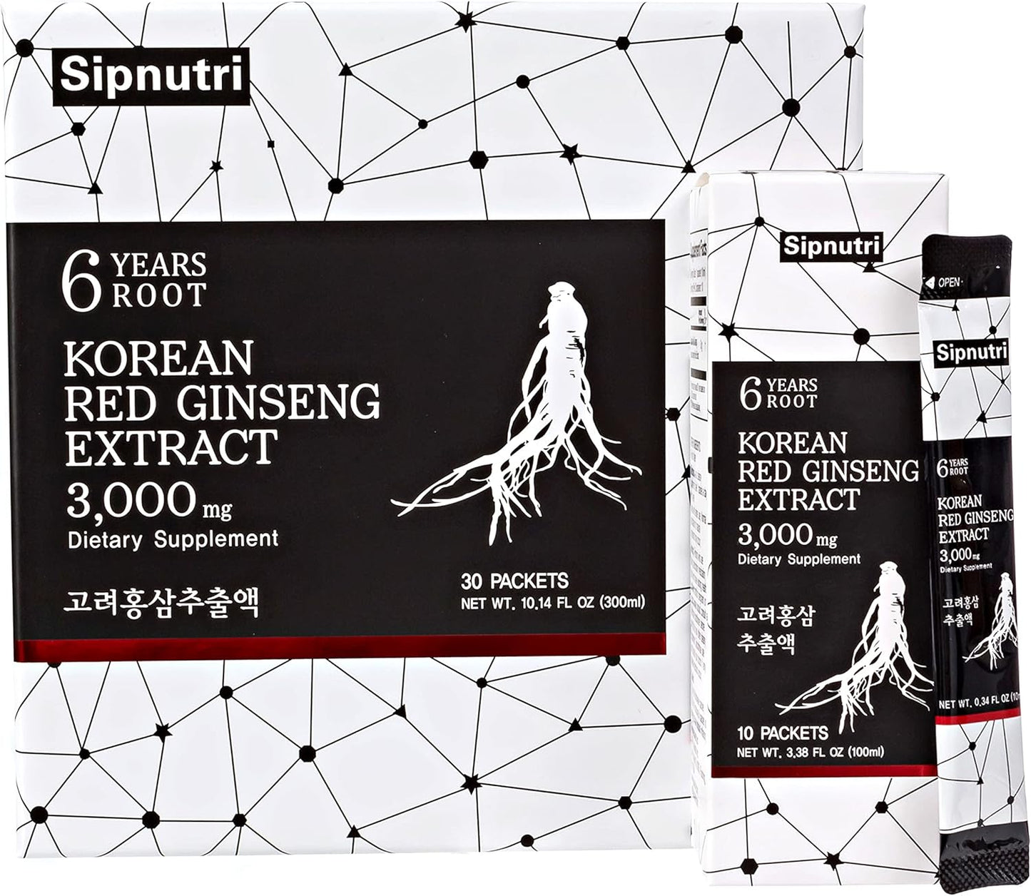 Premium Diamond Collagen Drink with Korean Panax Ginseng Extract - 18000 mg Liquid Supplement