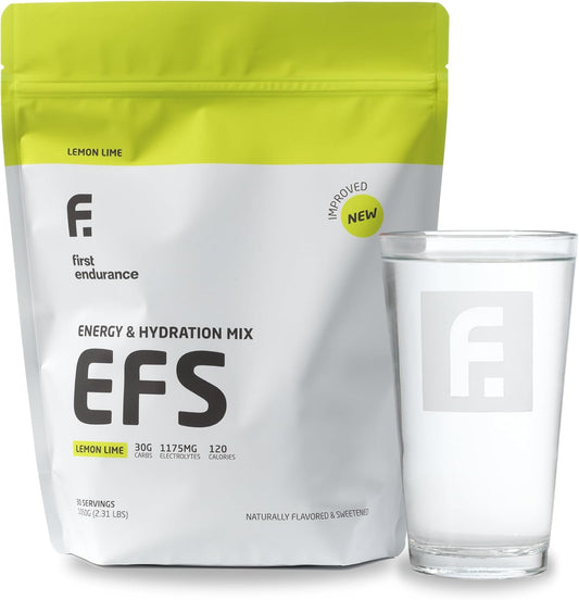 Premium EFS Hydration & Endurance Drink Mix - Isotonic Energy Fuel with Electrolytes for Rapid Rehydration, Running, Cycling, & Triathlon - Lemon-Lime Flavor