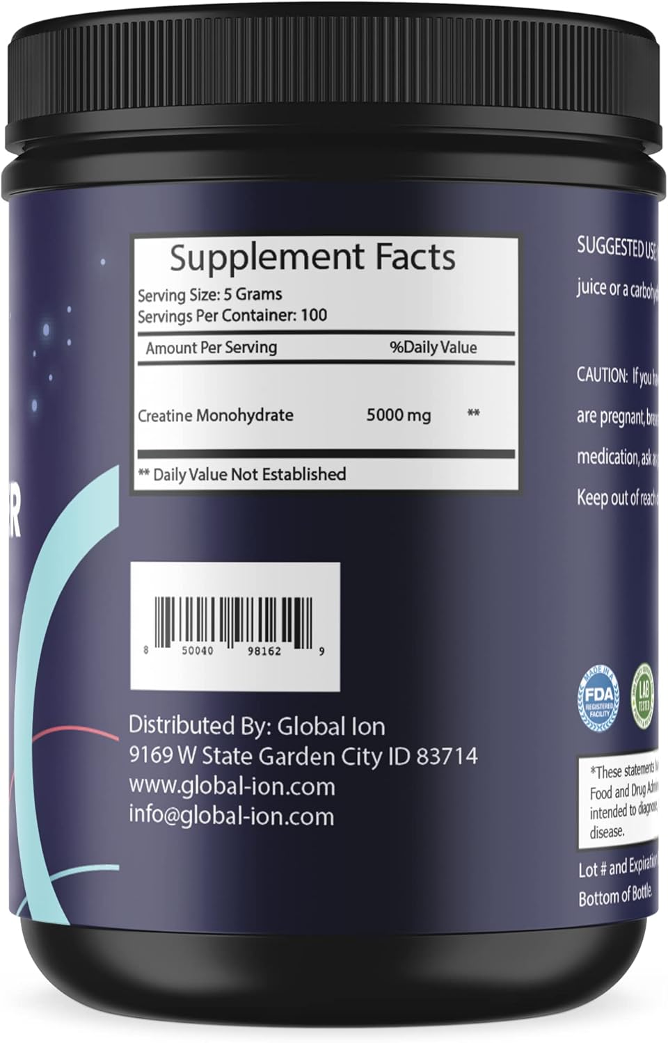 Premium Global Ion Creatine Powder for Enhanced Muscle Growth and Performance