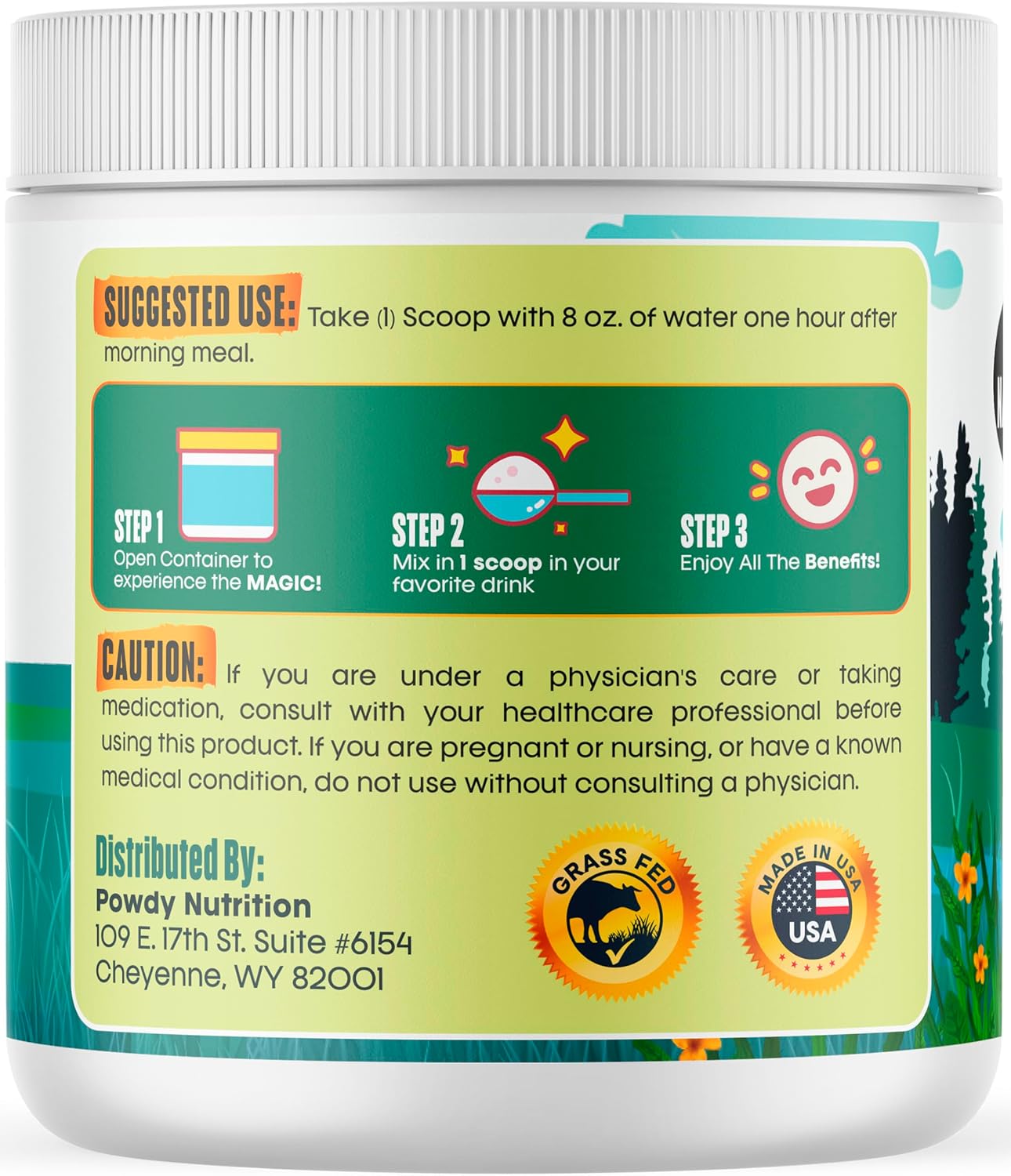 Premium Grass-Fed Bovine Colostrum Powder for Immune & Gut Health Support - Energy, Recovery, Hair, Skin, Nails - 100% Natural, Unflavored - 60g