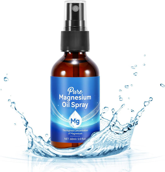 Premium Lavender Infused Magnesium Oil Spray for Feet 2oz - Fast Absorbing, Residue-Free, Gentle on Skin - Includes Vitamin E