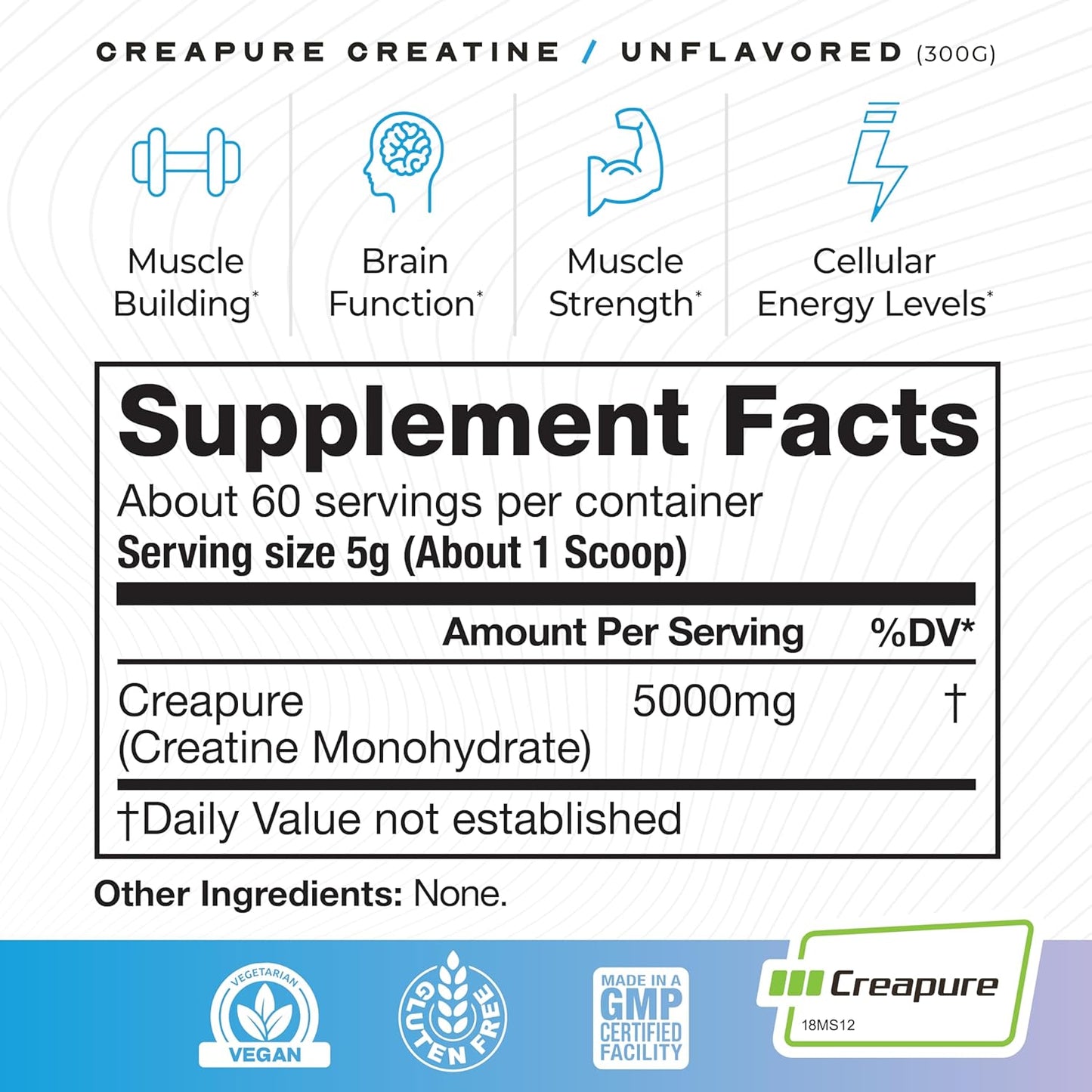Premium Muscle Feast Isolate & Creatine Bundle - Whey Protein Isolate (Unflavored, 2lb) + Creatine Powder (Unflavored, 300g) - Vegetarian & Gluten Free