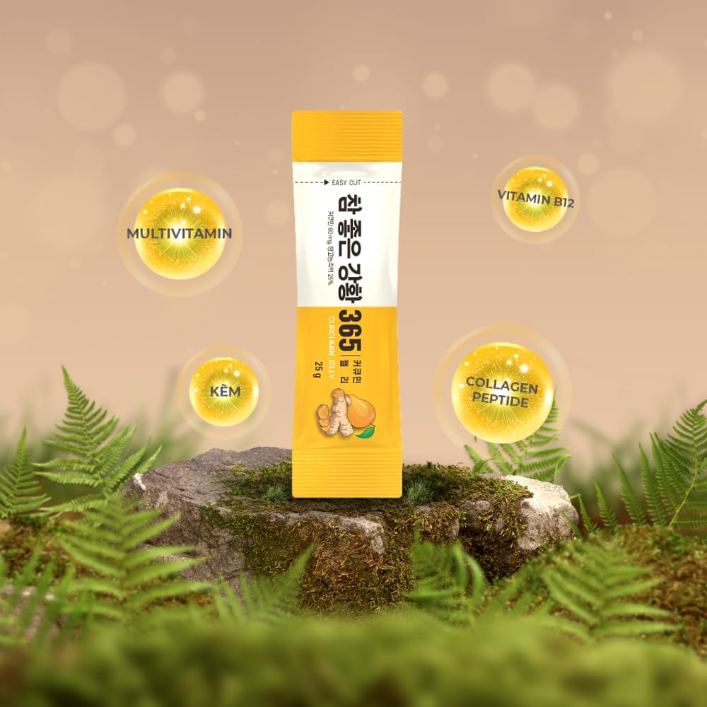 Premium NANO 365 Curcumin Collagen Stick - 500mg Peptides with Vitamin C & E. Supports Skin, Hair, Nails & Joints with Mango Flavor