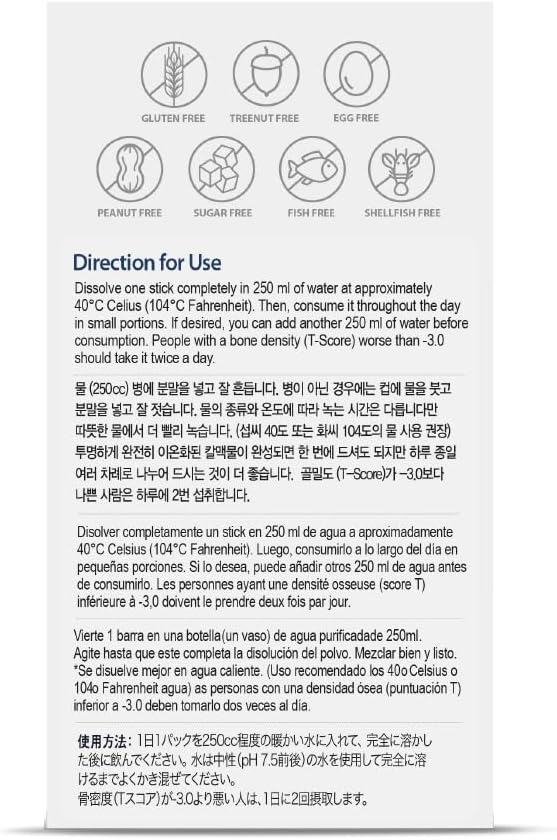 Premium NANOWELL Dr. G's Ionized Cal Mag 2,860mg Supplement - Bone Strength & Health - Calcium & Magnesium Powder Stick Packs - 30 Sticks, 30 Count
