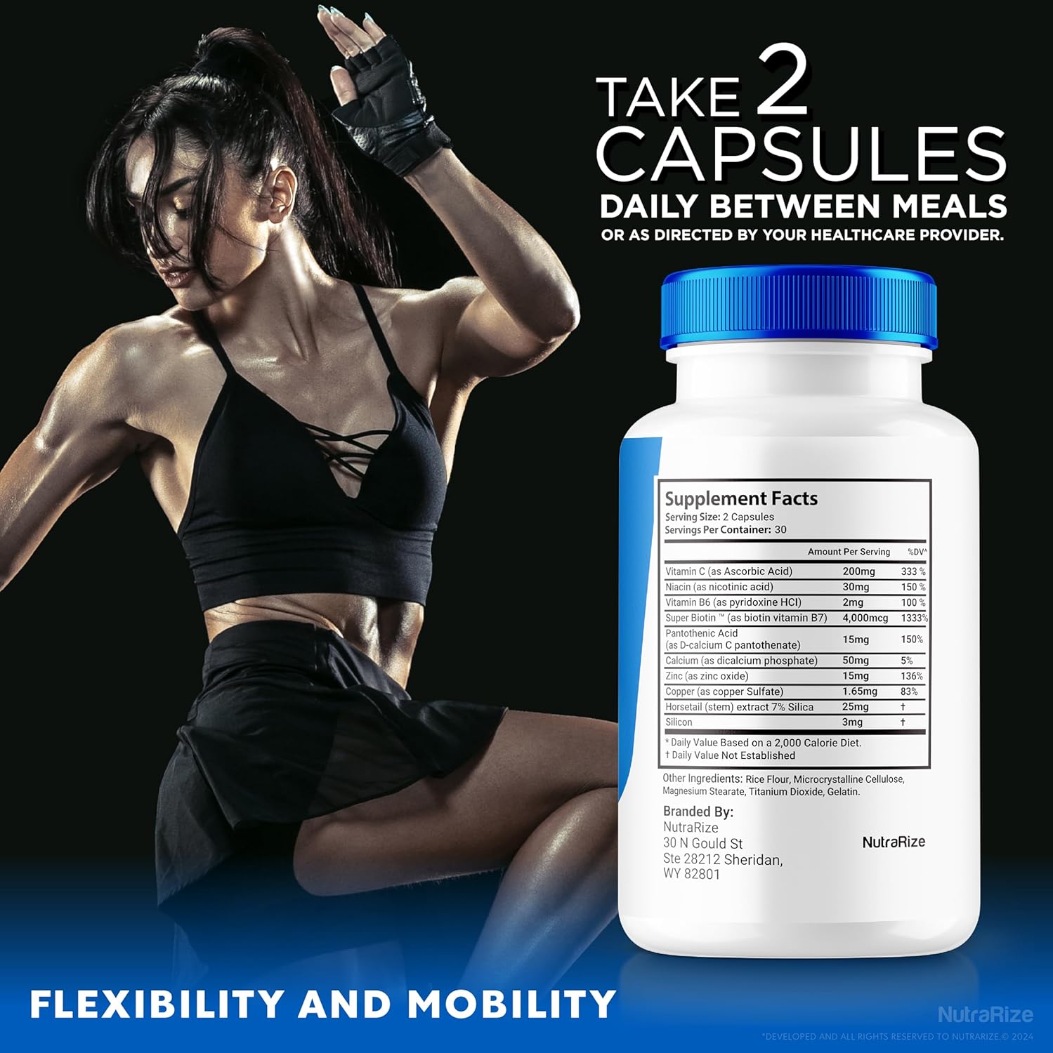 Premium NutraRize Arthro MD+ Capsules - Natural Formula for Joint Support, Flexibility, and Mobility - 60 Capsules