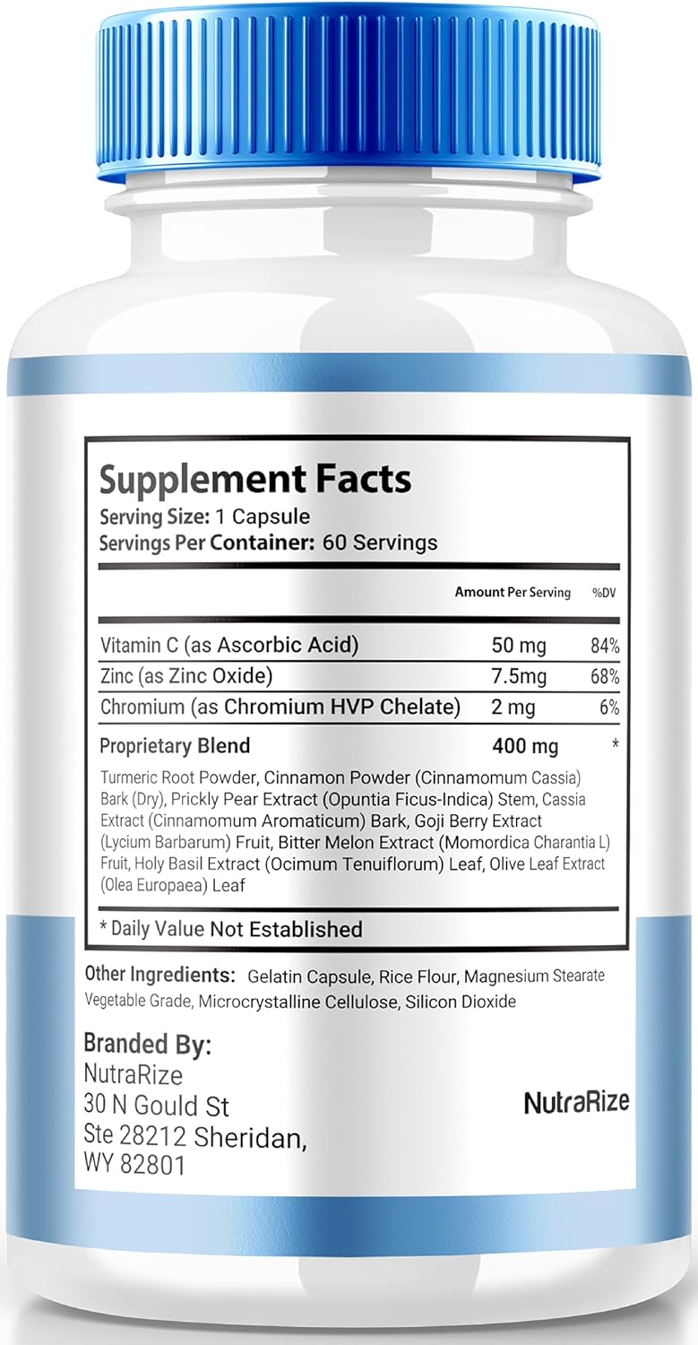 Premium NutraRize Glyco Balance Capsules - 3 Pack (180 Capsules) | All Natural Formula for Glycogen Support and Overall Health - Review of GlycoBalance Pro Pastillas