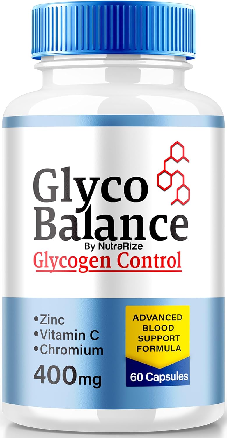 Premium NutraRize Glyco Balance Capsules - Natural Glycogen Support for Overall Health - 60 Pills