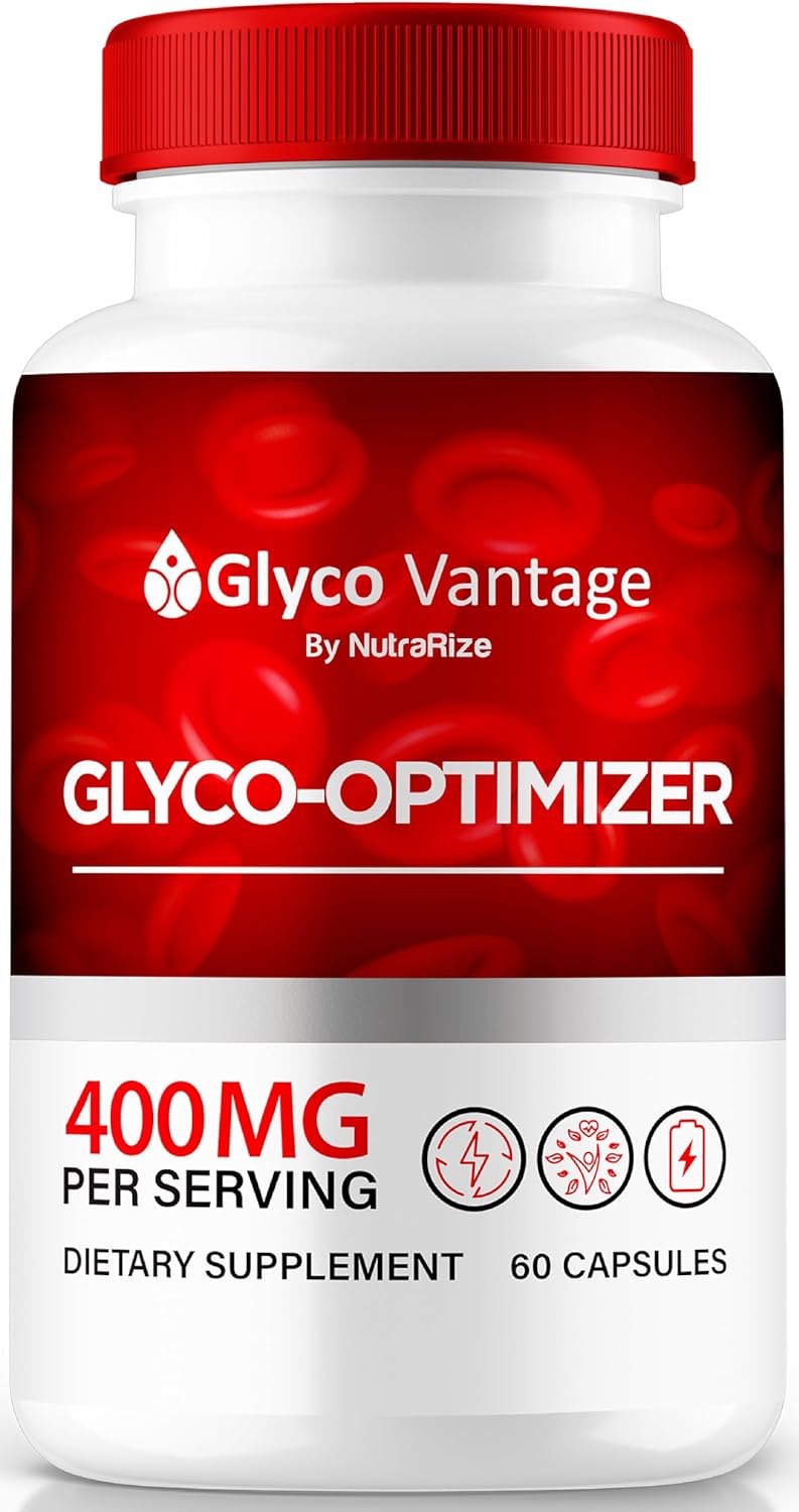 Premium NutraRize GlycoVantage Capsules for Healthy Glyco Optimization - All Natural Supplement for Stable Levels - Official Review (60 Capsules)