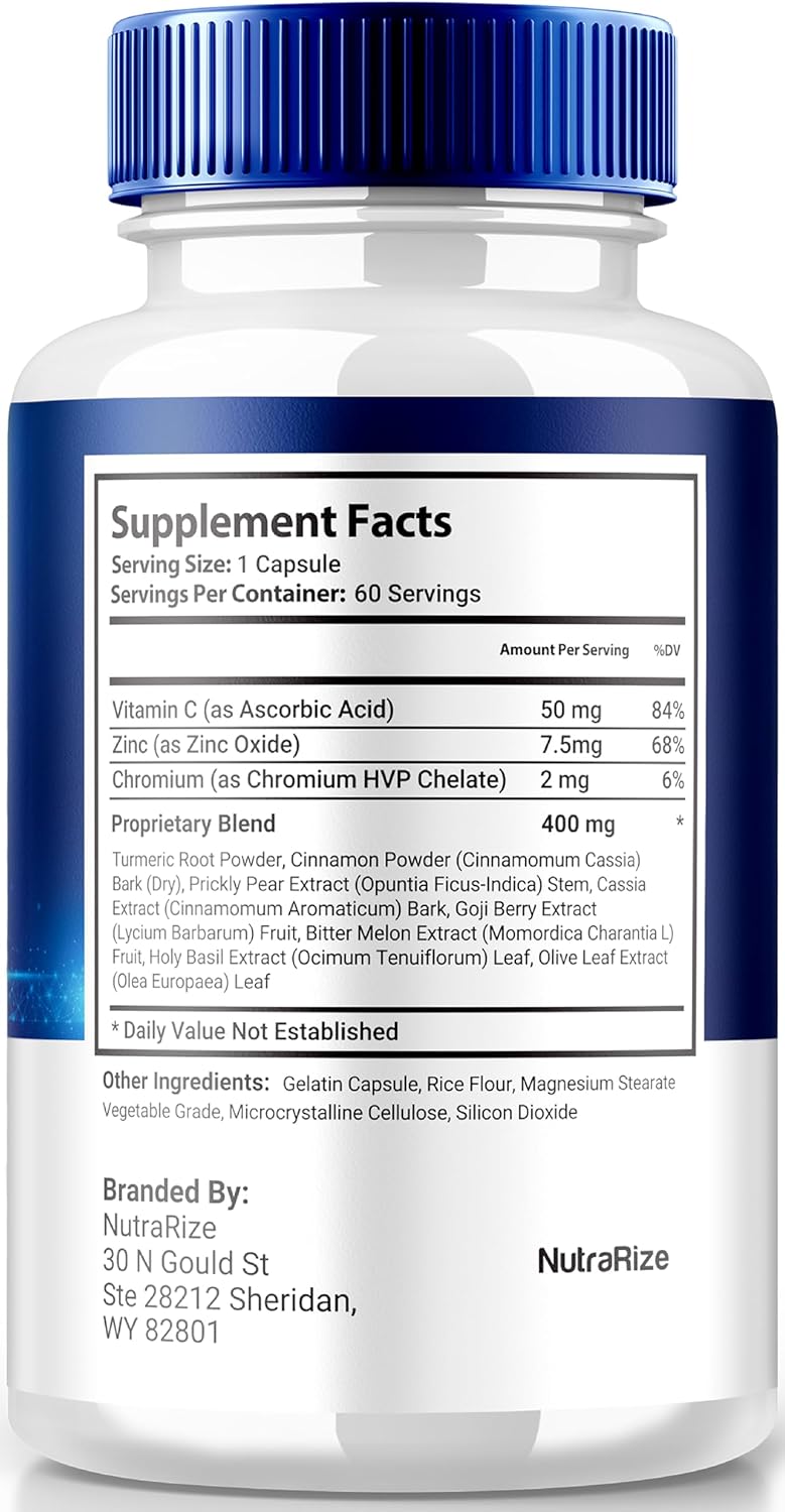 Premium NutraRize Hyperton Capsules: Natural Blood Vessel Cleaner Supplement for Health & Wellness (60 Capsules)