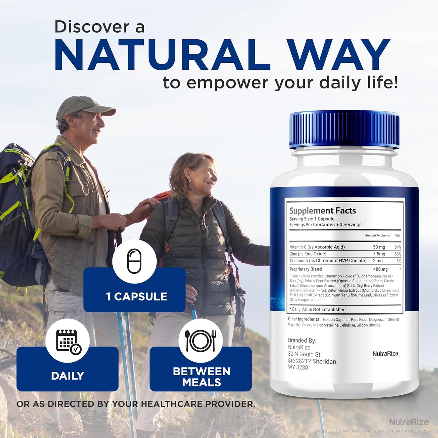 Premium NutraRize Hyperton Capsules: Natural Blood Vessel Cleaner Supplement for Health & Wellness (60 Capsules)