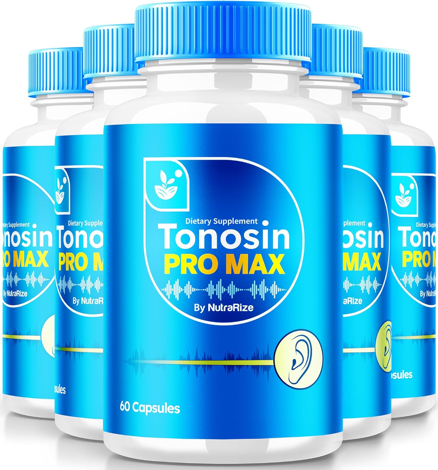 Premium NutraRize Tonosin Pro Max Capsules - Official Ear Health Formula - All-Natural Supplement for Inner Ear Health - Hearing Support - 300 Capsules