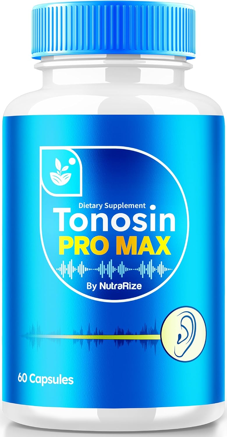 Premium NutraRize Tonosin Pro Max Capsules for Inner Ear Health - All-Natural Supplement with Premium Hearing Support - 60 Capsules, TonosinProMax Reviews
