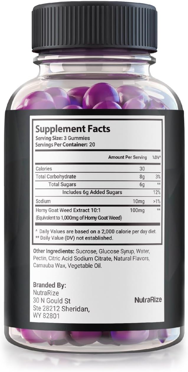 Premium NutraRize VasoManix Gummies for Men - All Natural Male Supplement to Boost Performance, Confidence, and Health - Official Reviews - 60 Gummies