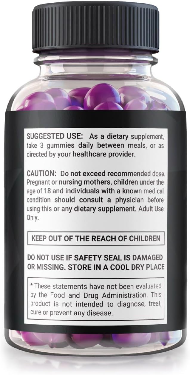 Premium NutraRize VasoManix Gummies for Men - All Natural Male Supplement to Boost Performance, Confidence, and Health - Official Reviews - 60 Gummies
