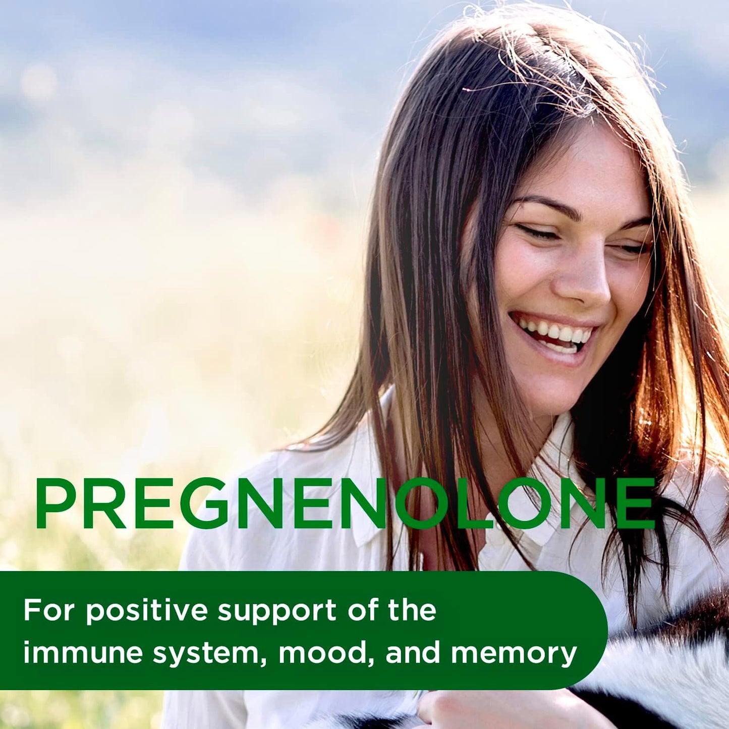 Premium Pregnenolone 50mg Supplement for Brain Health, Immune Support & Hormonal Balance - Gluten-Free - 60 Capsules