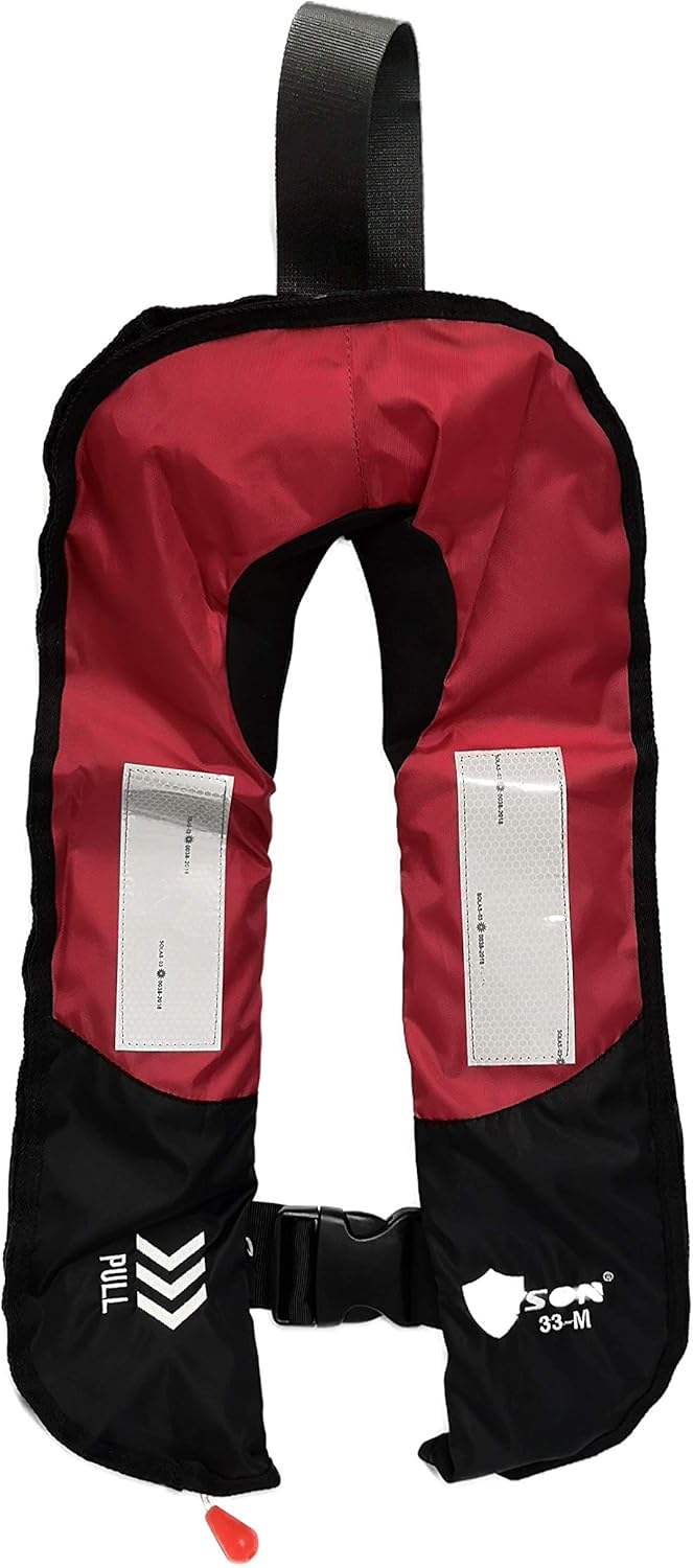 Premium Quality Manual Inflatable Life Jacket - Floating Vest for Survival, PFD Aid - Essential New Lifesaving Pro