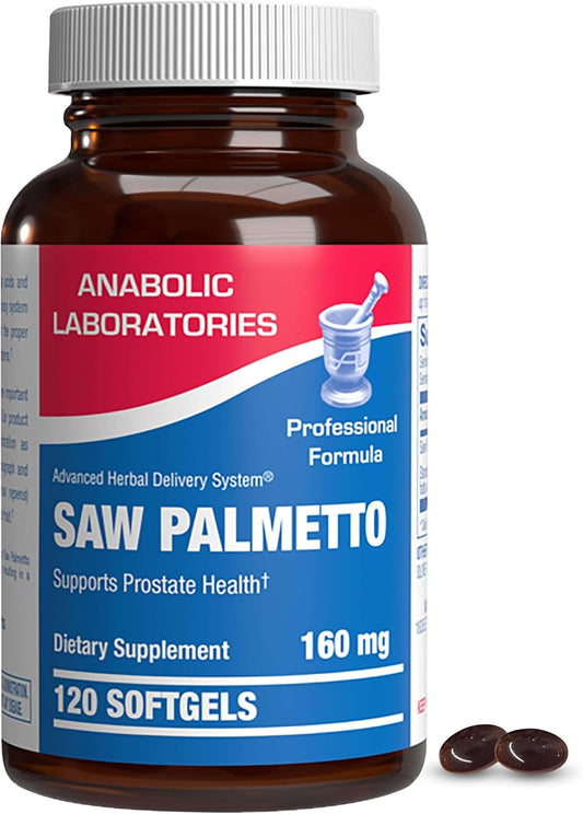 Premium Saw Palmetto Supplement for Men - 160mg Saw Palmetto Berry Extract for Hair Loss, Prostate & Urinary Health