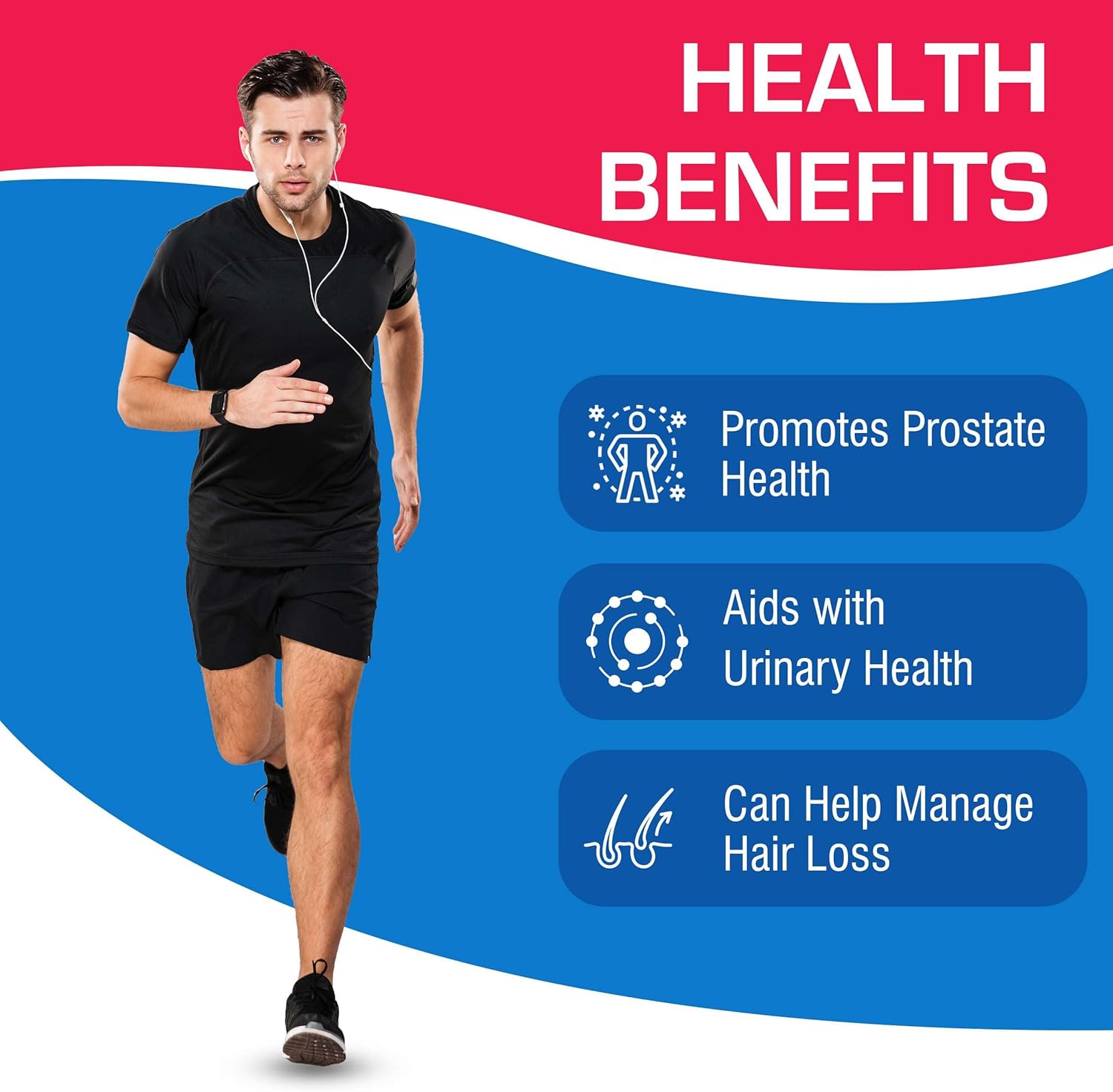 Premium Saw Palmetto Supplement for Men - 160mg Saw Palmetto Berry Extract for Hair Loss, Prostate & Urinary Health