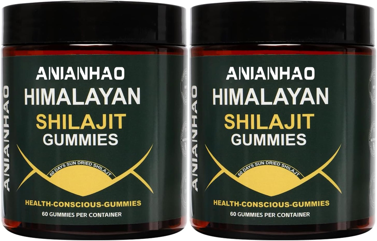 Premium Shilajit Gummies with PrimaVie for Energy & Focus - 120 Count