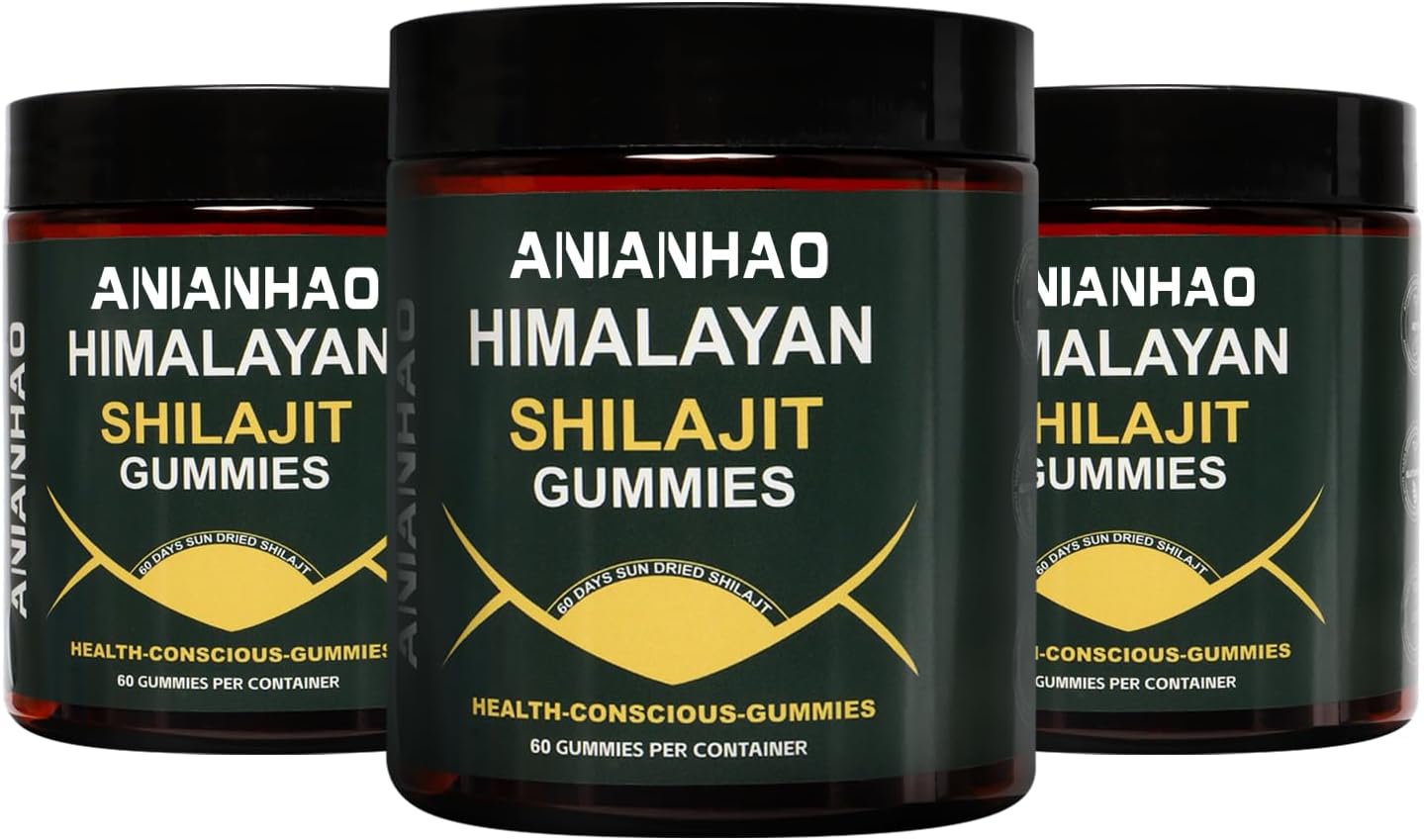 Premium Shilajit Gummies with PrimaVie for Energy & Focus - 120 Count