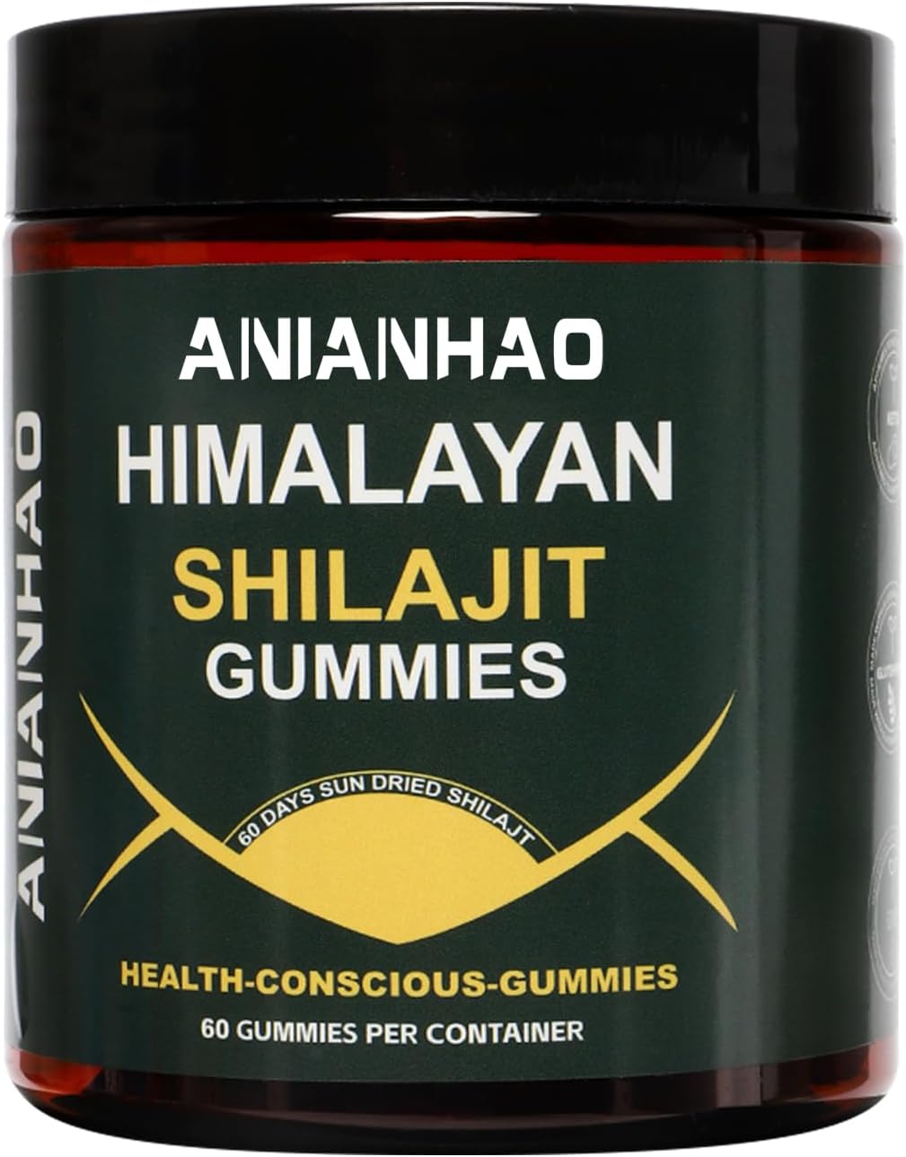 Premium Shilajit Gummies with PrimaVie for Energy & Focus - 120 Count
