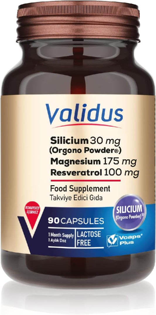 Premium Silicium Supplement - 90 Vcaps Plus Capsules by Validus