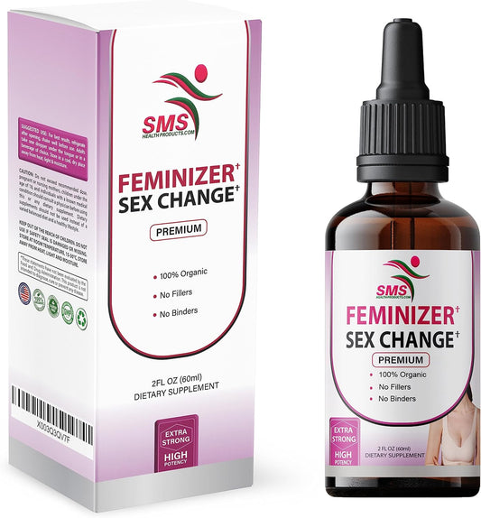 Premium SMS Feminizer: Pueraria Mirifica Drops for Estrogen | Herbal Liquid Extract | Non-GMO & Organic | 2 Fl Oz for Trans Women & LGBT