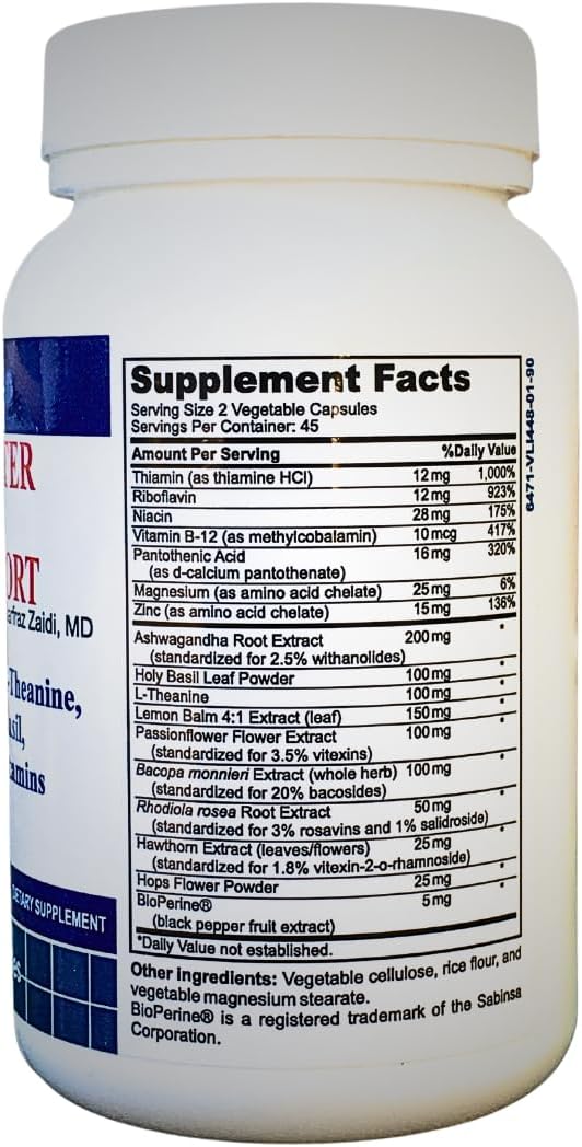 Premium Stress Relief Blend - 17 Natural Herbs & Vitamins for Calmness & Relaxation