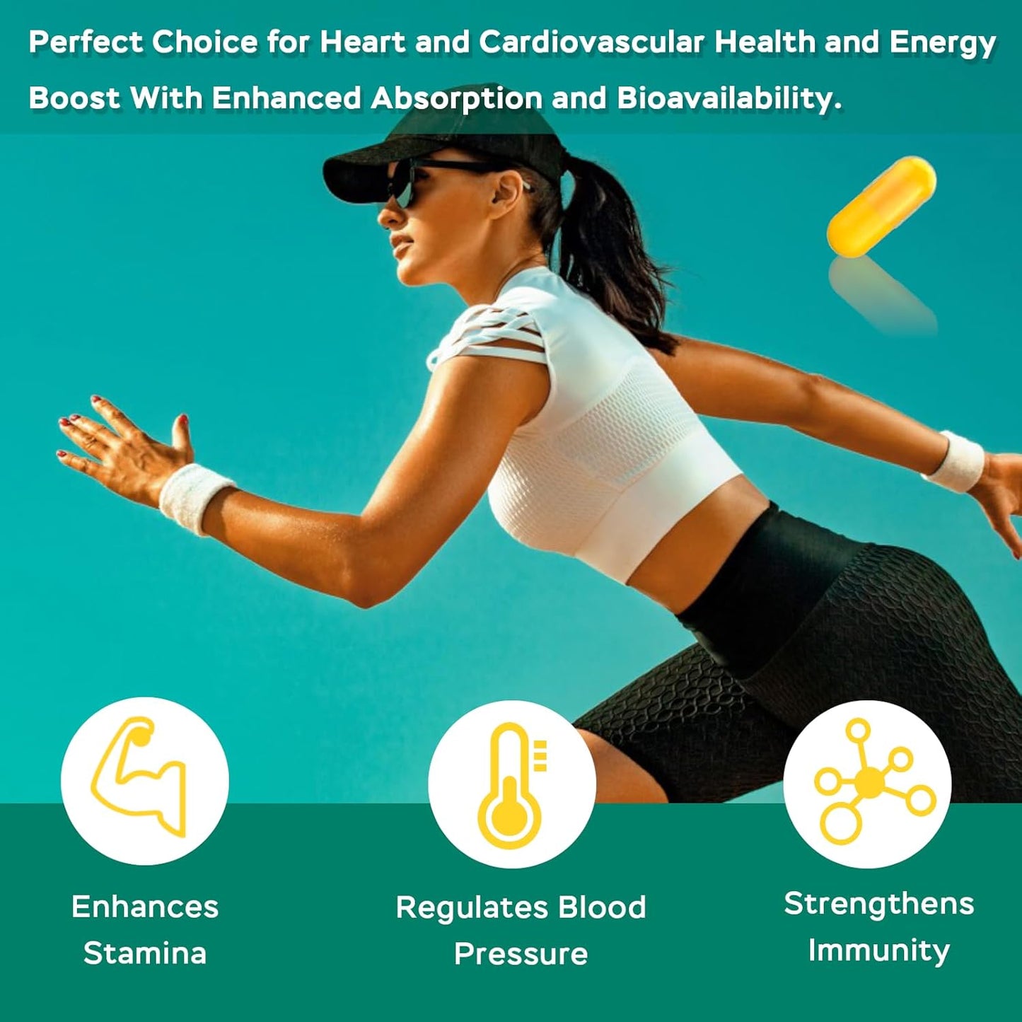 Premium Ubiquinol CoQ10 Antioxidant for Heart Health (100mg) - Heart & Vascular Support - 2 Bottles, 120 Capsules, 4 Month Supply - Maintain Healthy Blood Pressure - Non-GMO & Gluten Free
