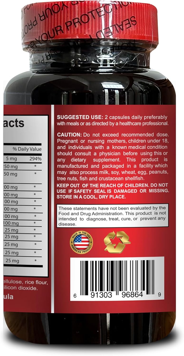 Premium Uric Acid Support Supplement with Tart Cherry Concentrate - 60 Capsules