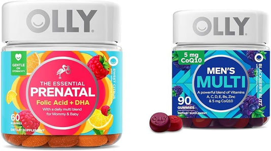 Prenatal Gummy Multivitamin with Folic Acid for Overall Health and Immune Support