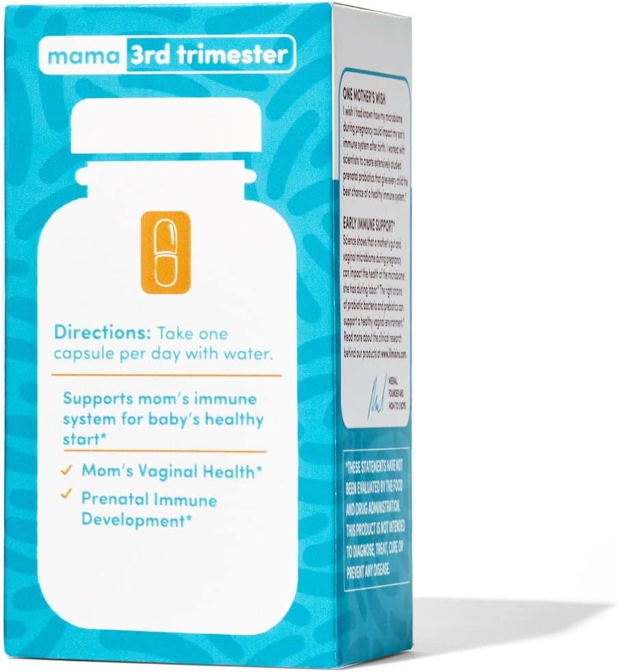 Prenatal Probiotic Supplement for Women & Baby | Immune & Feminine Health Support | L Rhamnosus & Acidophilus | 1 Month Supply