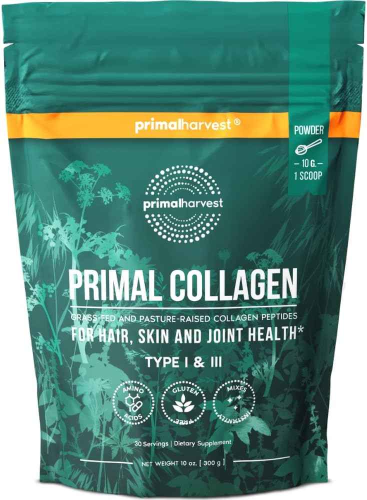 Primal Harvest Multivitamin & Collagen Powder Supplements for Women, Bundle