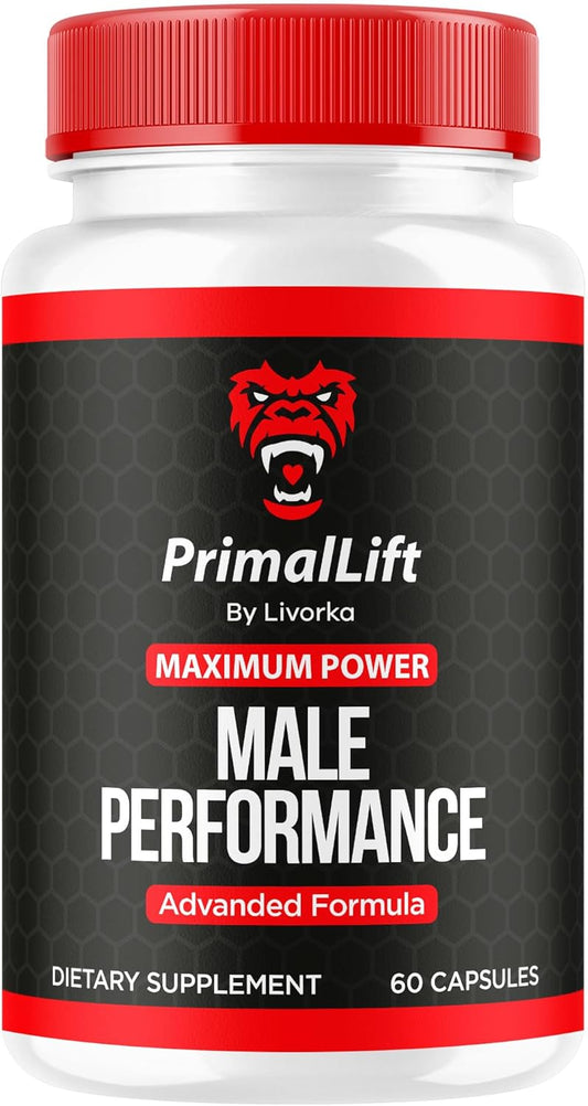 Primal Lift All Natural Supplement Capsules for Men - 60 Count, Advanced Formula for 30 Days