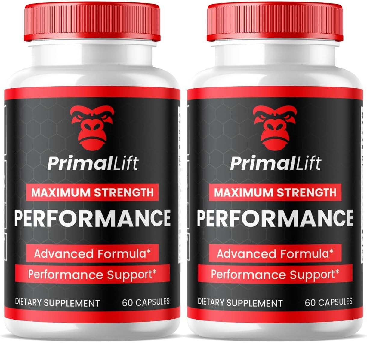 Primal Lift Capsules for Men - 2 Pack of All Natural Stamina and Performance Support - 120 Capsules