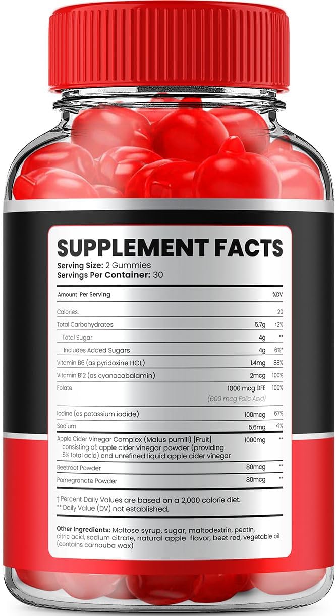 PrimalUltimate Male Performance Gummies with Apple Cider Vinegar and Vitamin B12 - 3 Pack of 180 Gummies