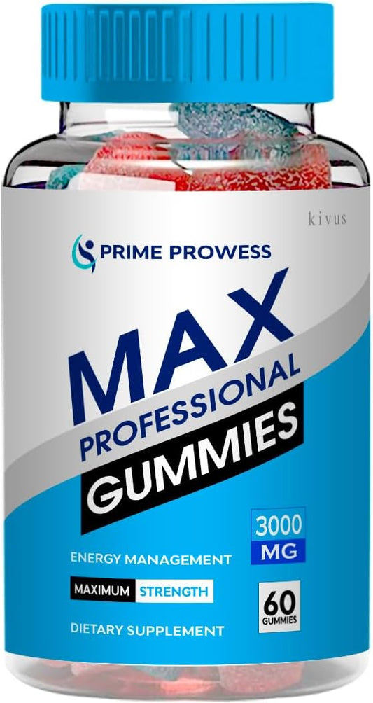 Prime Prowess Max Professional Gummies - 60 Count Single Pack