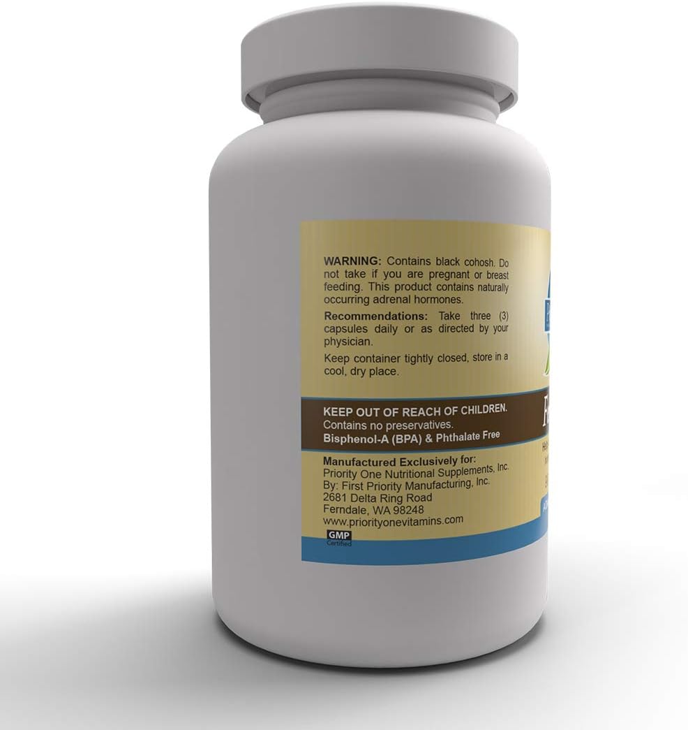 Priority One Vitamins Fem-Bal 90 Capsules - Promotes Female Endocrine Health During Menstrual and Menopausal Years*