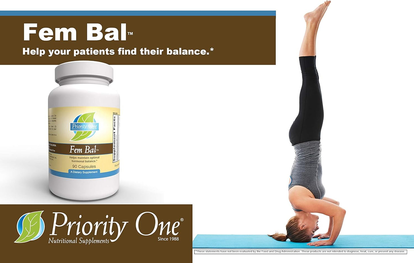 Priority One Vitamins Fem-Bal 90 Capsules - Promotes Female Endocrine Health During Menstrual and Menopausal Years*